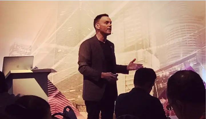 Rafa Prado e Kevin Harrington no evento ebulição